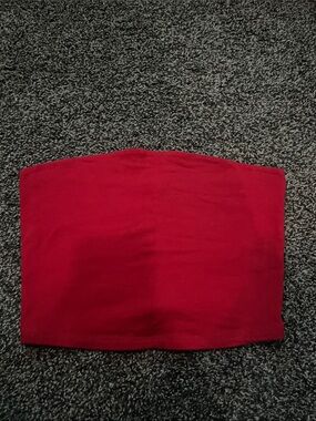 Garage Red Strapless Tube Top